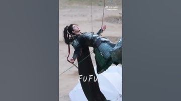Imagine how this will look from above with his hair and red ribbon floating in the wind as he falls