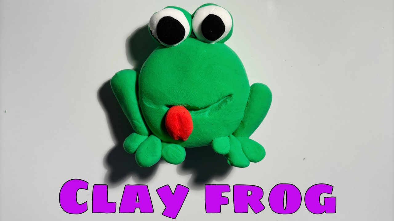 How to make a clay frog - YouTube