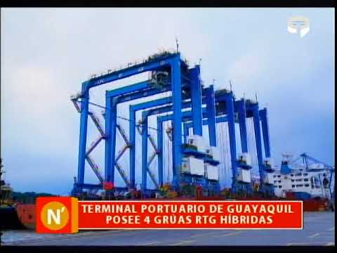 Terminal portuario de Guayaquil posee 4 grúas RTG híbridas