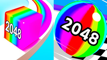Jelly Run 2048 vs Ball Run 2048 |☀️🟩🟡🟩☀️| Walkthrough Max Gameplay Episode72