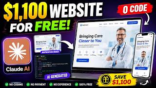 I Built a $1,100 Website for FREE Using Claude AI (No Coding Required)