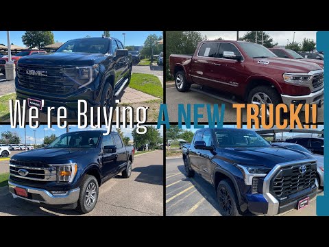 We Are Buying A New Truck! - Comparing the 2022 GMC Sierra, Ford F-150, RAM 1500, and Toyota Tundra