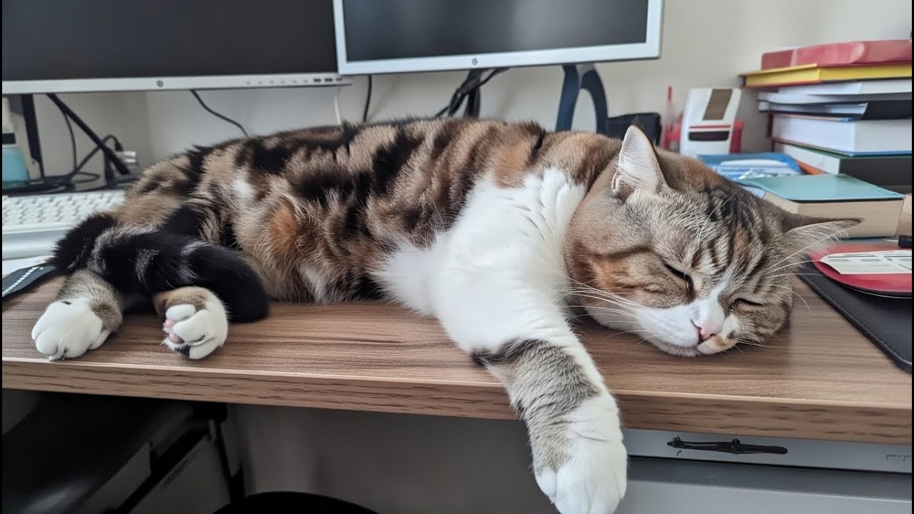 🎧 Cozy Cat Sleep Lofi 🐱🌙 | Deep Relax & Peaceful Beats | 1 Hour