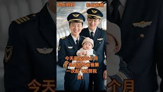 human Cub super Cute Baby captain Dad captain Mom