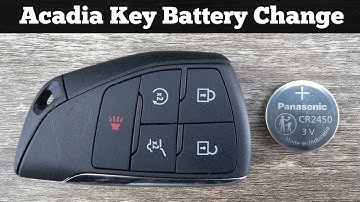 2024 - 2025 GMC ACADIA Key Fob Battery Replacement - How To Replace Change Acadia Remote Batteries