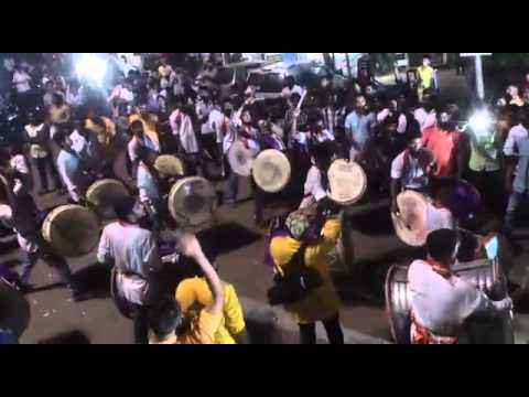 Maharudra dhol tasha pathak at Katrapcha raja aagman sohala 2015 Badlapur