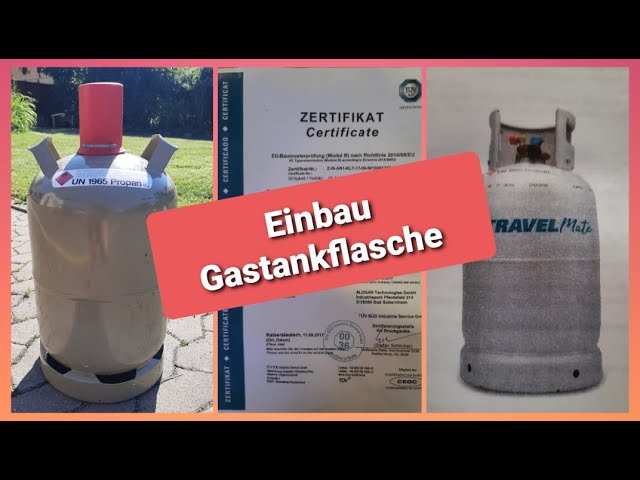 Einbau LPG-Gastankflasche mit Außenbetankung 