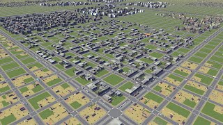 I filled an entire Cities Skylines map with a giant stupid grid