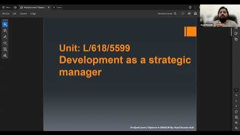 Unit 4: L/618/5599 Development as a Strategic Manager | ProQual Level 7 Diploma in SH&SLM CMIOSH