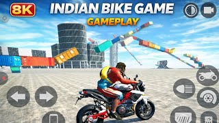High Speed Bike Ride 🚀 Open World Gameplay#new video#indian bike game#viral gaming video