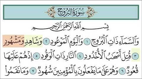 سورة البروج آية (15-16)