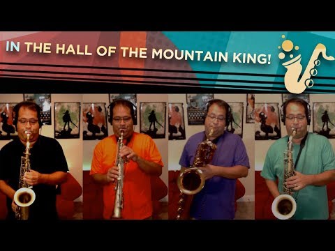 In The Hall of the Mountain King - Saxophone Quartet [SATB] Edvard Grieg