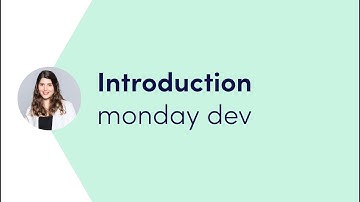 Getting started with monday dev - Ch. 1 