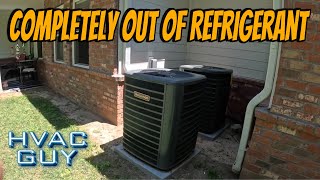 Relatively New Goodman System Completely Out Of Freon! #hvacguy #hvaclife #hvactrainingvideos by HVAC GUY 12,682 views 6 days ago 19 minutes