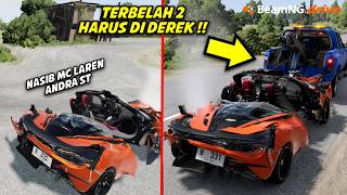 Gua coba ngederek mobil McLaren Andra ST yang laka terbelah dua - BeamNG screenshot 2