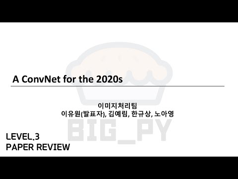 [Paper Review] A ConvNet for the 2020s