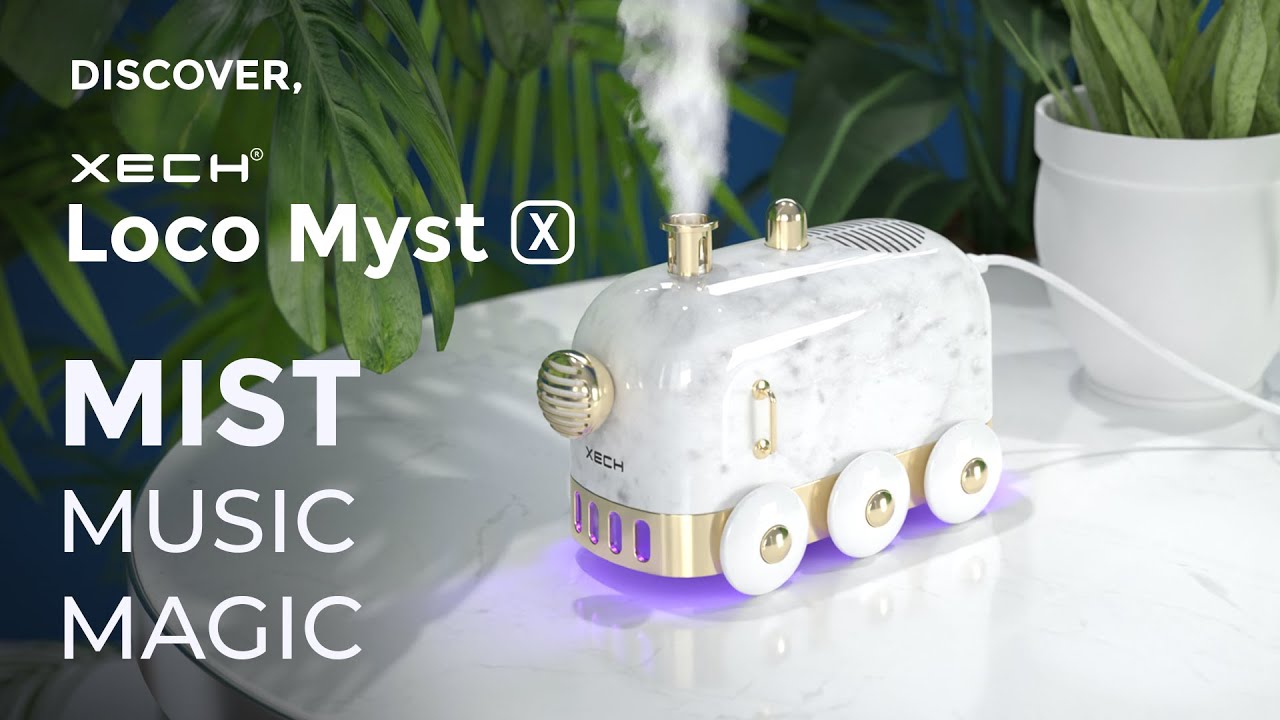 XECH LocomystX: Humidifier with Bluetooth Speaker & RGB Lights
