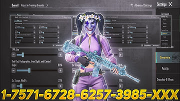 New Update 4.1⚡Best Sensitivity Code + Control Settings Pubg Mobile/Bgmi Sensitivity 2025