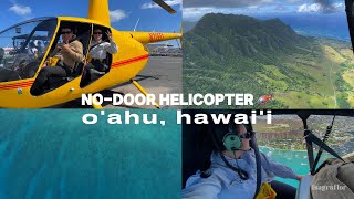 Oahu Doors-Off Helicopter | Hawaii Vlog | Gringa Bilingue | Viaje Travel Blogger Pareja | isagraflor