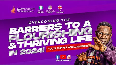 HOW TO OVERCOME YOUR PAST ERRORS THROUGH GOD'S LOVE | MOMENT OF REFRESHING WITH REV DR SAM OYE