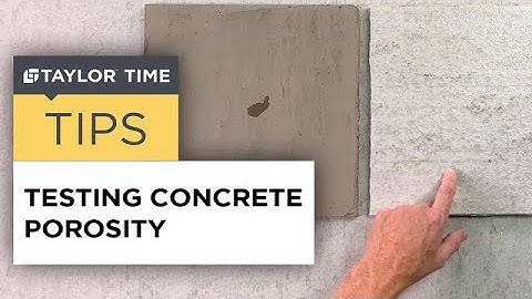 TESTING CONCRETE POROSITY | Flooring Adhesives