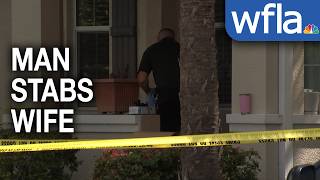 Man accused of stabbing wife to death calls 911 to report incident