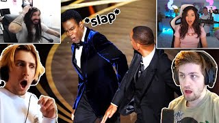 Streamers REACT To Will Smith Slapping Chris Rock