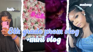 8th grade prom grwm/mini vlog