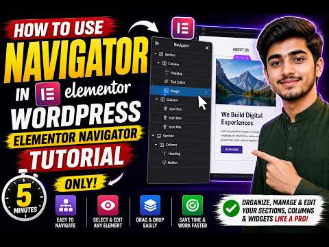 How to Use Navigator in Elementor WordPress | Elementor Navigator Tutorial only just in 5 minutes?