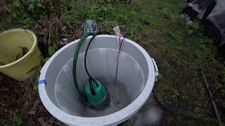 ビニールハウスからの雨水を自動で回収する装置（試作）【DIY】