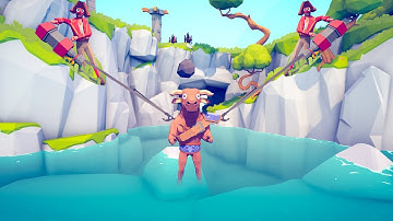 2 HARPOONER & CANNON vs EVERY UNITS (From the water) 🤽🏻‍♀️ | Totally Accurate Battle Simulator TABS