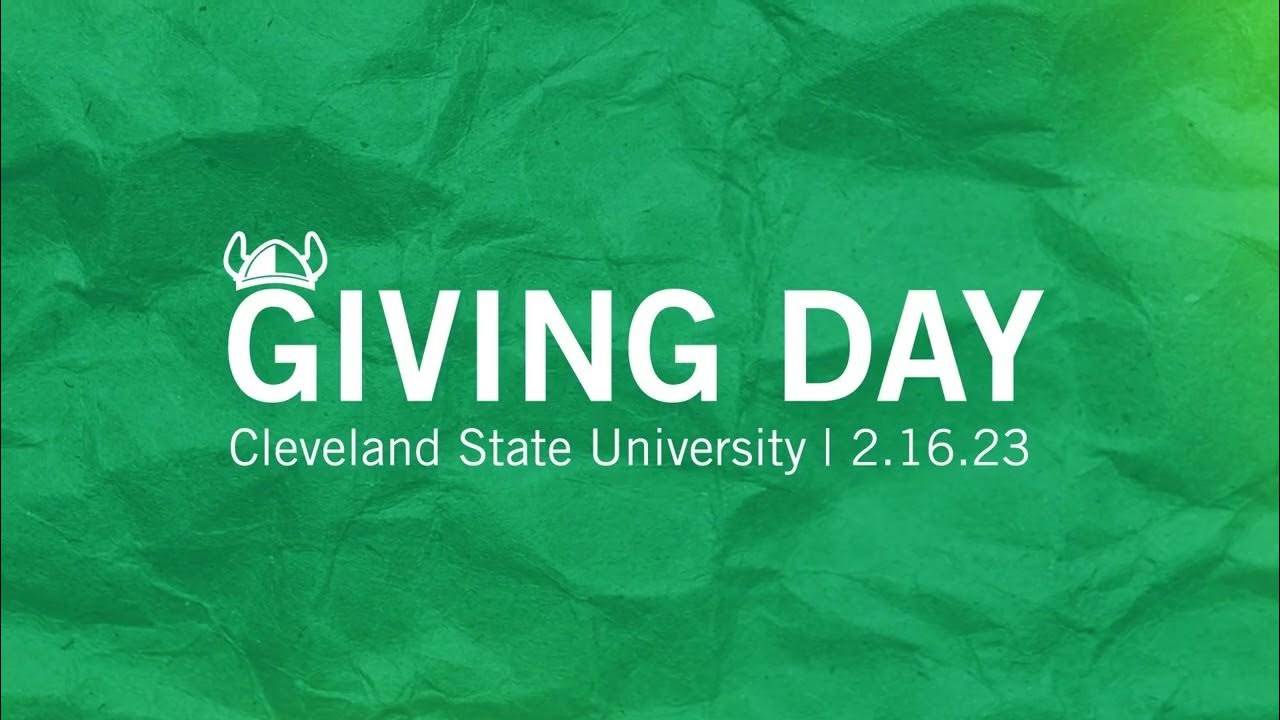 Giving Day 2023 President's Message YouTube