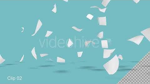 Paper Flying | Motion Graphics - Envato elements