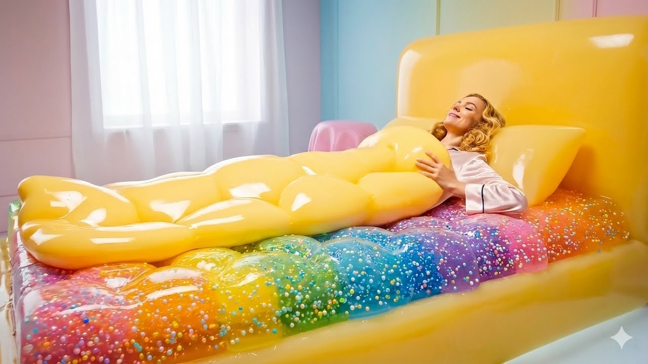 Lying in the Most Relaxing Bed 🛏️ Which Bed Would You Sleep In? Satisfying AI ASMR Relax