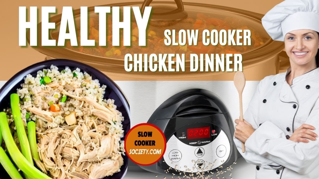 Healthy Slow Cooker Chicken Dinner Recipe | How to Prepare a Healthy Crockpot Chicken Dinner