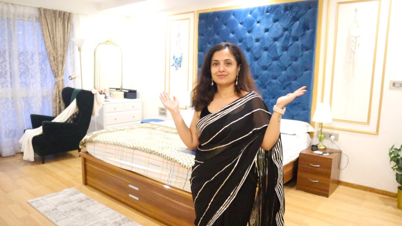 ನಮ್ಮ ಹೊಸ ಮನೆ ರೂಮ್ ಹೇಗಿದೆ | Our New Home's Bedroom Tour - Master Bedroom Interior Design