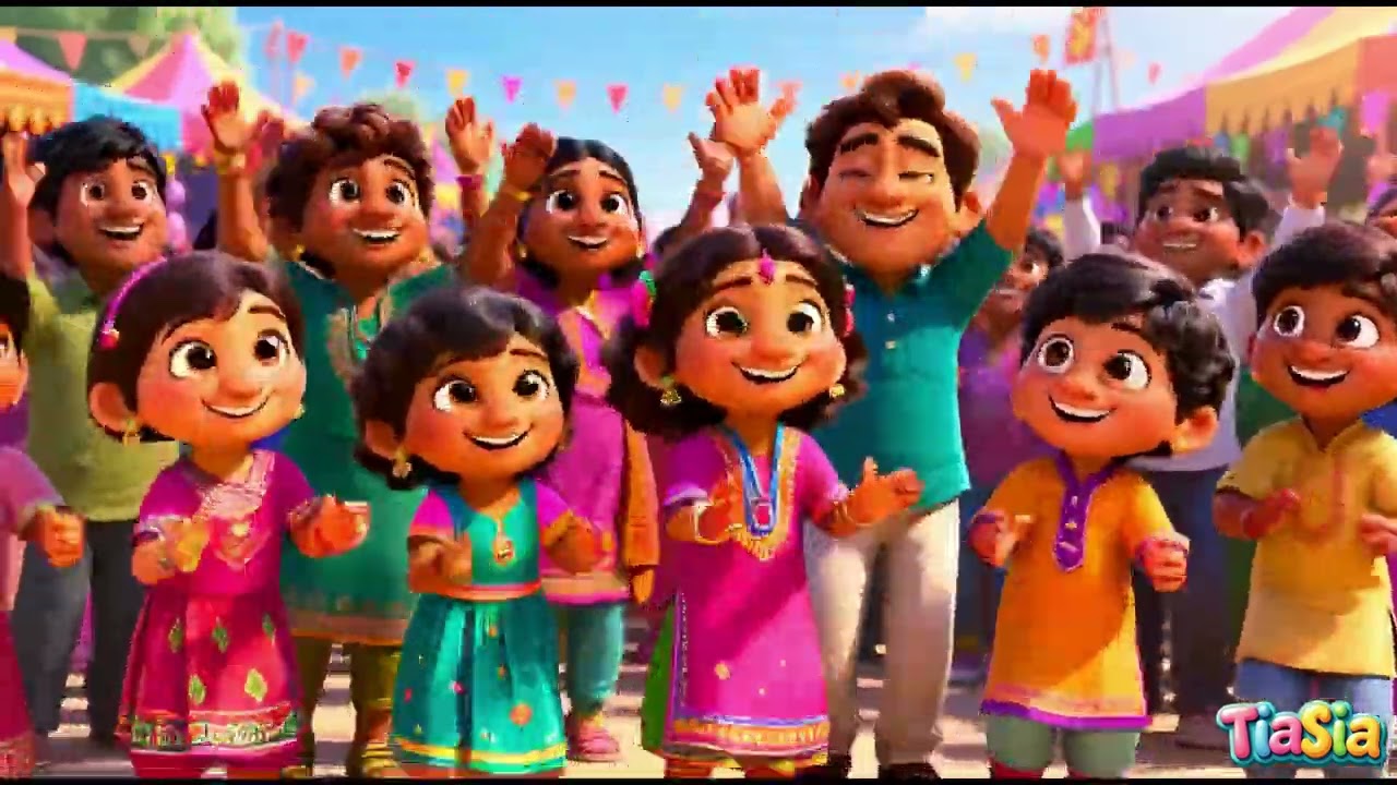 Happy Carnival Day 🎉🎭 | Fun Kids Celebration Song & Dance | TiaSia