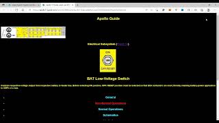 Lunar Module Low Power Battery Switch