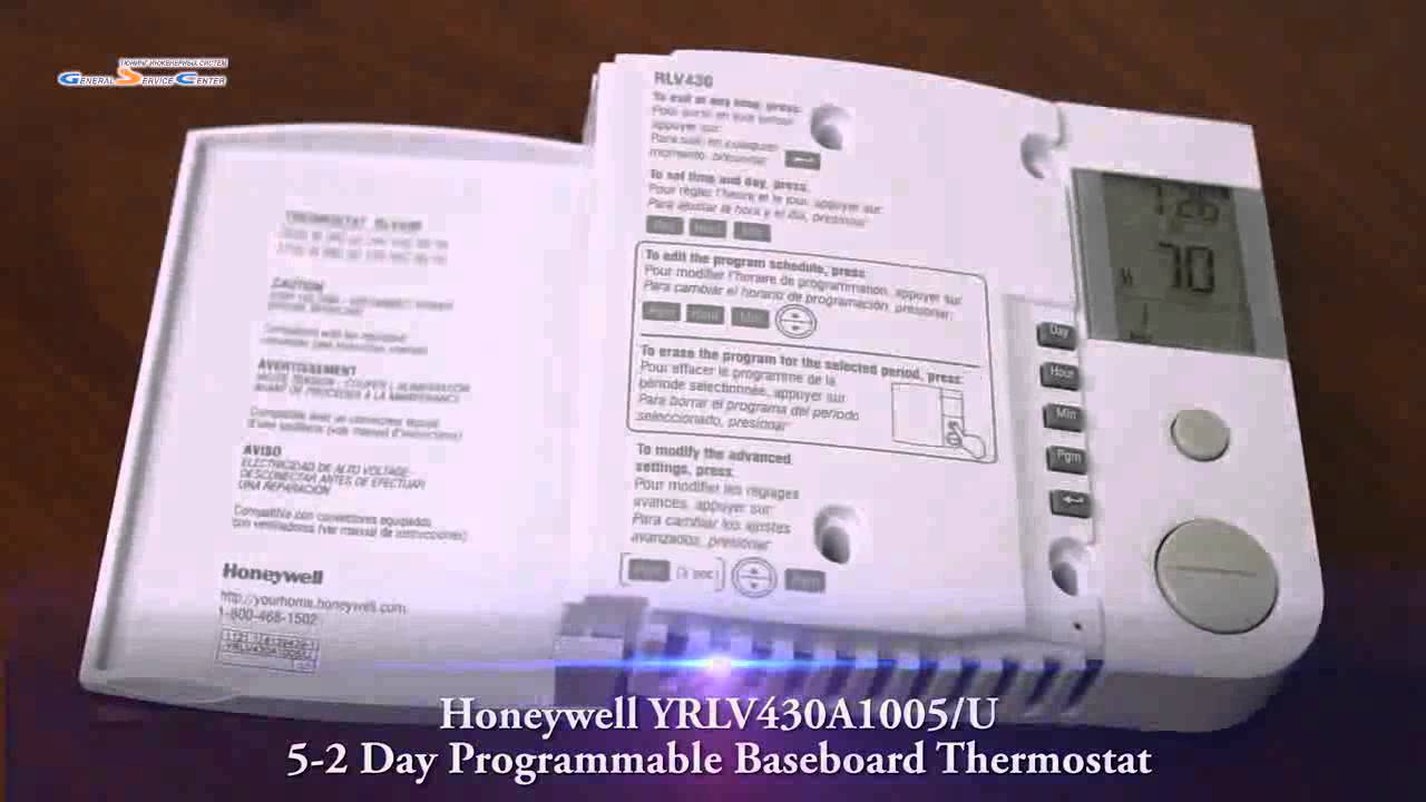 Программируемый термостат Honeywell YRLV430A1005 (без перевода) - YouTube