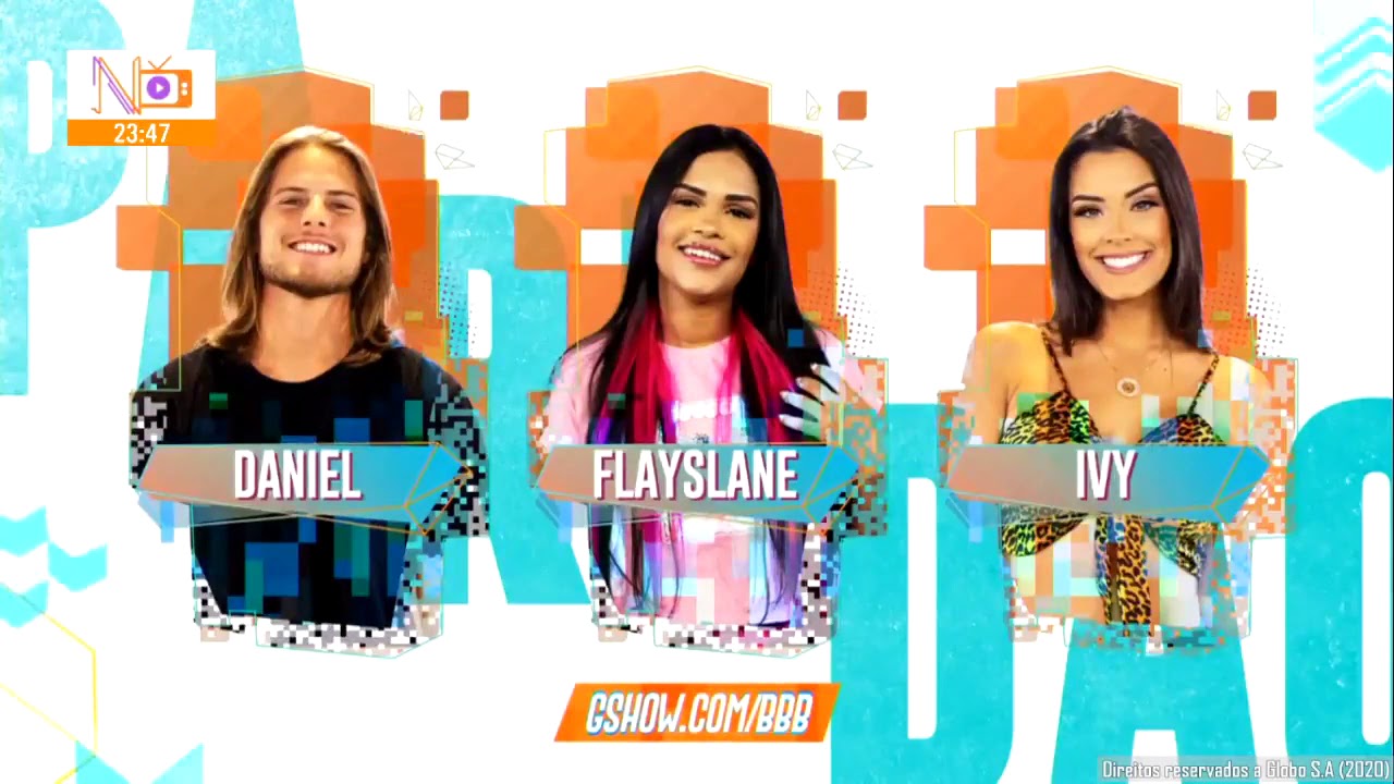 Daniel, Ivy e Flay formam o paredão desta semana | BBB20