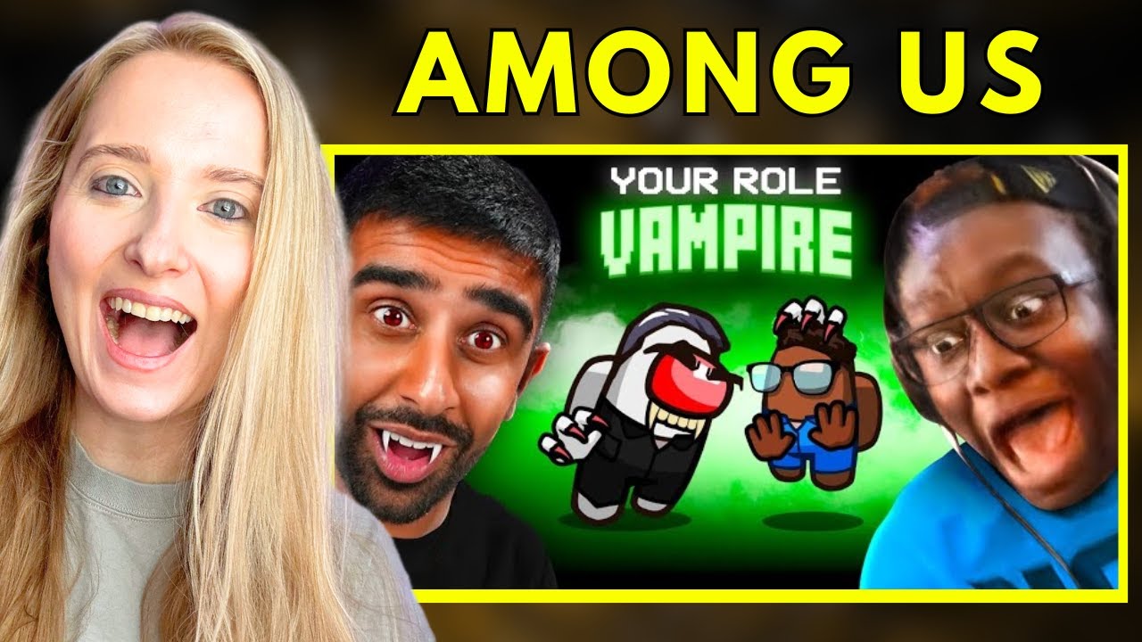 Reaction TO SIDEMEN AMONG US VAMPIRE ROLE: BITE EVERYONE TO WIN