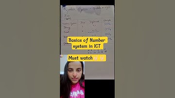 Number system ICT made super easy | Part 1 - Basics #shortsforgoals #viral #youtube #trending