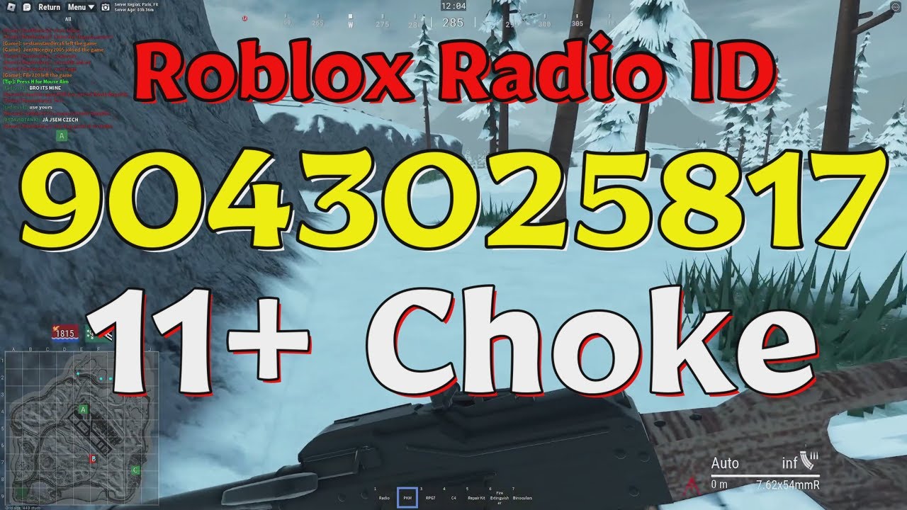 Choke Roblox Radio Codes IDs YouTube 