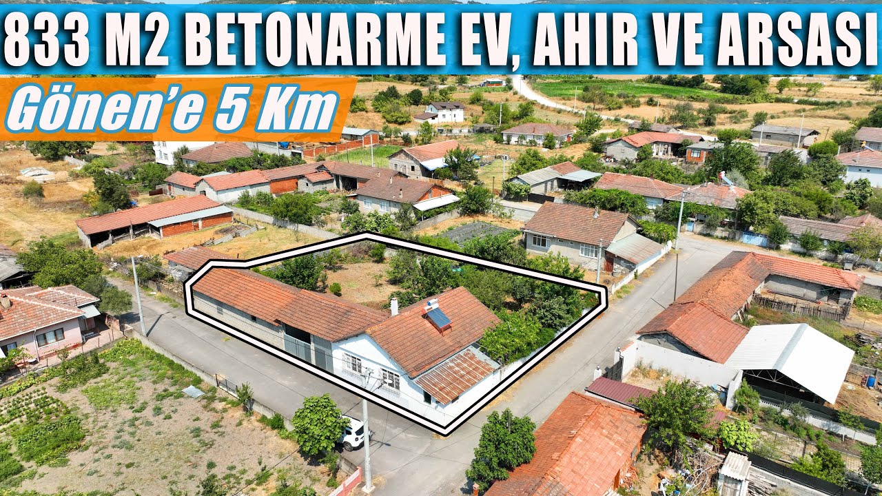 2015- Tütüncü Mahallesinde 833 m2 Harika Müstakil Ev Ahır Ve Arsası / Köşe Parsel