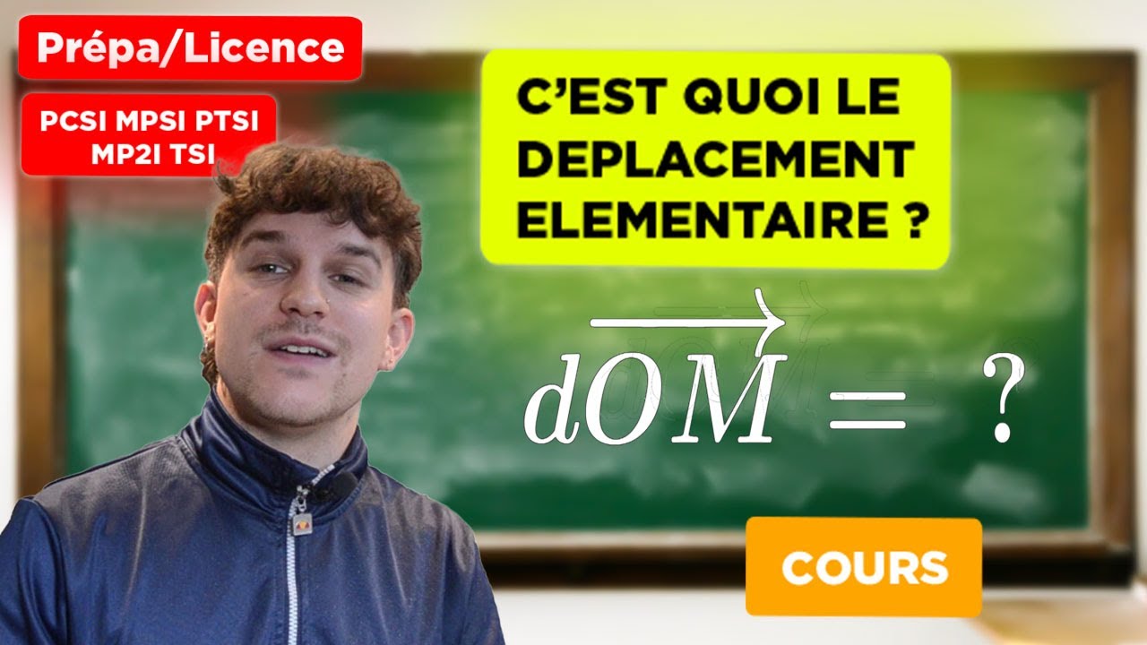 Comprendre le déplacement élémentaire [Prépa/Licence][PCSI/MPSI/PTSI/MP2I/TSI]