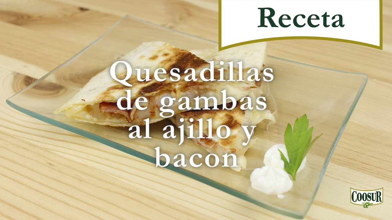 Quesadillas de gambas 🦐 platos fáciles YouTube