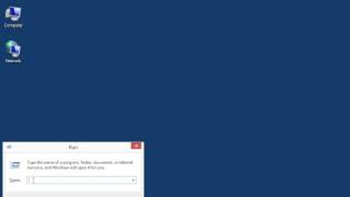 Windows 8   Desktop Version Access the Control Panel Using the Run Command