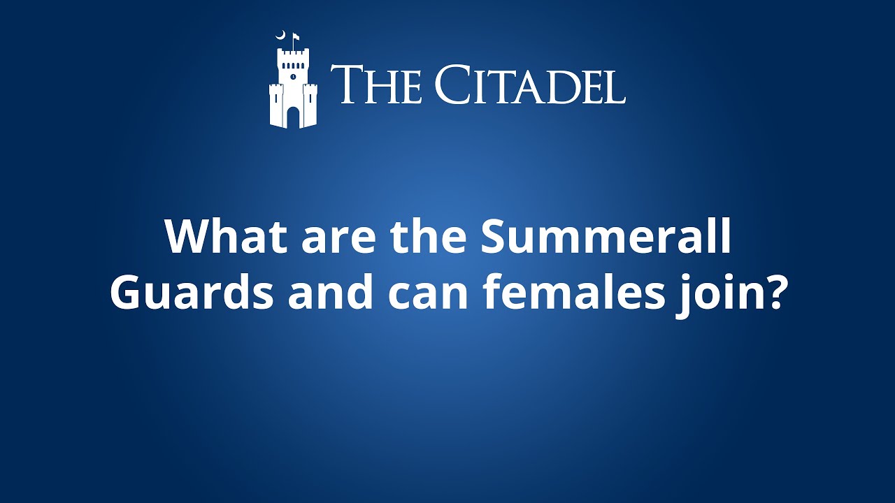 What are the Summerall Guards and can females join?