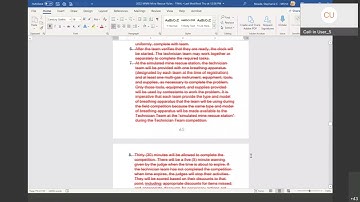 2022 MNM Mine Rescue Rules Training