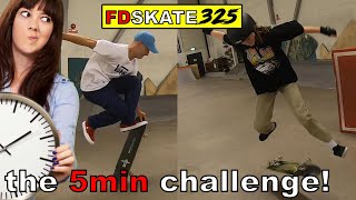 FD skate 325: The 5 minute flatground skate challenge! 🔥 #5minflat